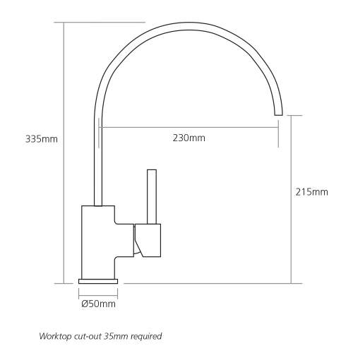 Caple DELTA Single Lever Kitchen Tap