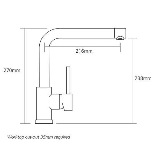 Caple LANDIS Single Lever Kitchen Tap