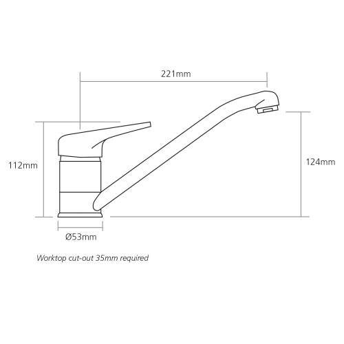 Caple Single Lever Deluxe Kitchen Tap