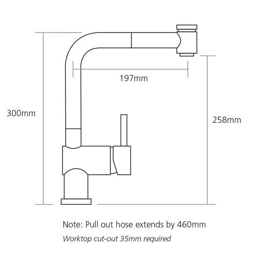 Caple LANGLEY Pull Out Spray Kitchen Tap