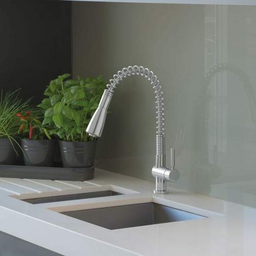 Caple Spiro Stainless Steel Kitchen Tap