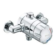 Bristan OPAC Thermostatic Exposed Shower Valve with Chrome Handwheel - OP TS1503 EH C