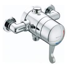 Bristan OPAC Thermostatic Exposed Shower Valve with Chrome Lever - OP TS1503 EL C