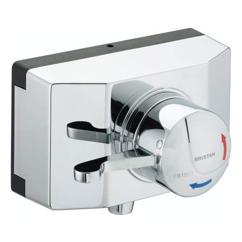 Bristan OPAC Thermostatic Concealed Shower Valve with Chrome Lever and Shroud - OP TS1503 SCL C