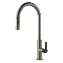 Gessi Mesh Single Lever Mixer Tap with Woven Metal Flexible Spout