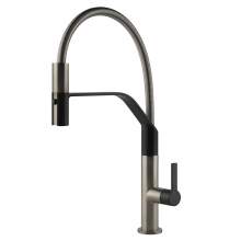 Gessi Mesh Semi Pro Mixer Tap with Woven Metal Pull Out Spout