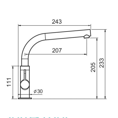 Clearwater Miram Brushed Copper Twin Lever Monobloc Kitchen Tap