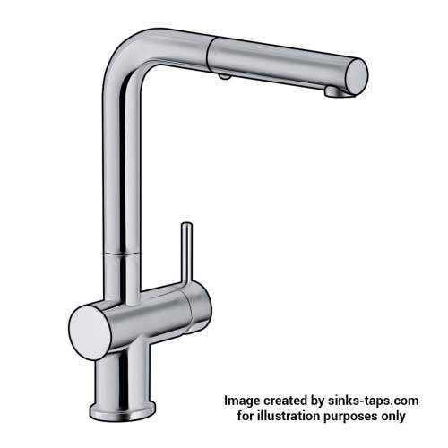 Franke Active Plus Pull-Out Spray Kitchen Tap in Chrome