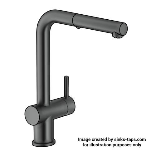 Franke Active Plus Pull-Out Spray Kitchen Tap in  Graphite