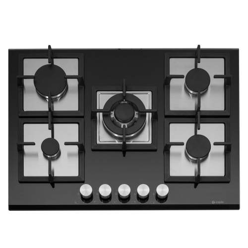 Caple C871GBK Gas-On-Glass Hob