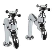 Shaws Calder Deck Mounted Kitchen Pillar Taps