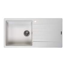 Reginox Harlem 10 Single Bowl Granite Sink in White