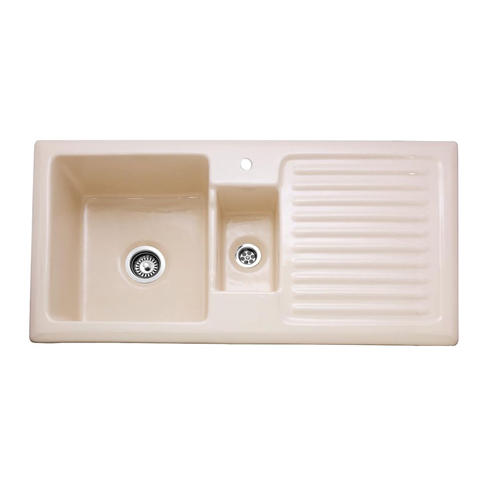 Caple Winchester 150 1 5 Bowl Ceramic Sink And Drainer