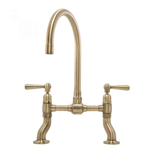 Caple Putney Bridge Deck Mount Kitchen Tap in Antique Brass