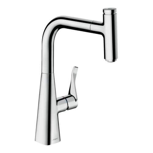 Hansgrohe Metris Select 240 Single Lever Kitchen Mixer Tap with Pull-out Spray Spout