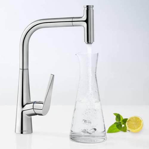 Hansgrohe Talis Select S Single Lever Mixer 300 with Pull-out Spout