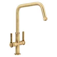Abode HEX Monobloc Twin Lever Kitchen Tap AT2093