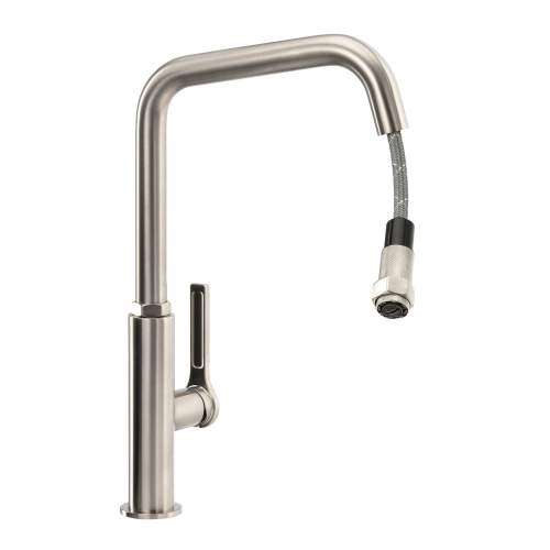 Abode HEX Single Lever Pull Out Kitchen Tap