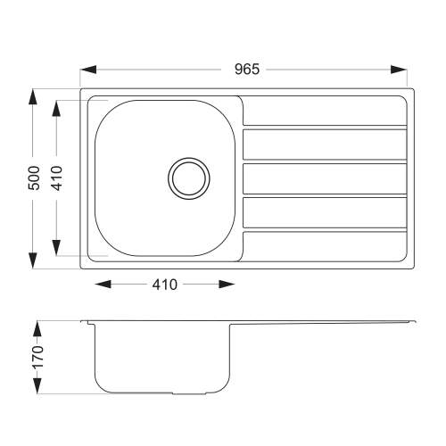 Bluci Liro 100L Single Bowl Sink and Tap Pack