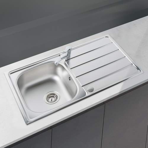 Bluci Liro 100L Single Bowl Sink and Tap Pack