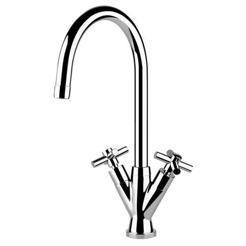 Gessi Tradizione 50211 Twin Crosshead Lever Mixer Tap