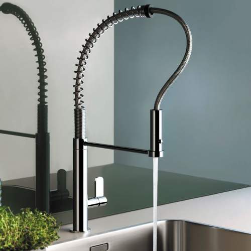 Gessi Helium Professional Monobloc Mixer Tap with Pull Out Spray