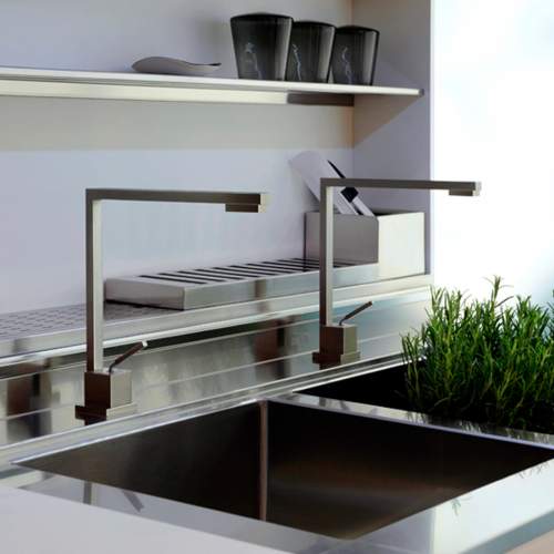 Gessi Quadro Kitchen Single Front Lever Monobloc Mixer Tap