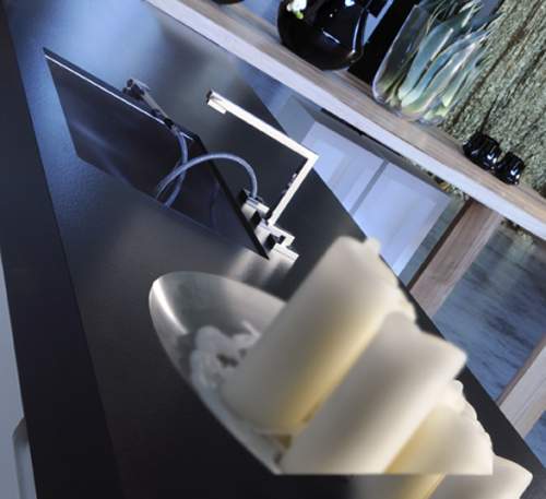 Gessi SU&GIU 3 Hole Mixer with Pull-Out Spray and Retractible Spout