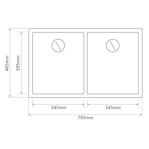 Caple Stainless Steel Double Bowl Belfast Kitchen Sink