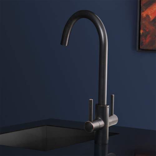 Caple Lamar Monobloc Kitchen Mixer Tap in Blackened Copper