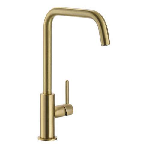Abode ALTHIA Single Lever Kitchen Tap Brushed Brass