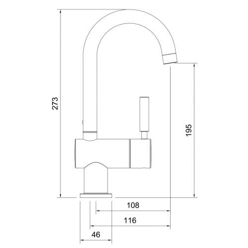 Abode ProUno Instant Hot Filtered Water Tap