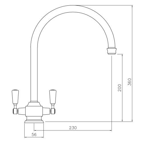 Abode HARGRAVE Monobloc Mixer