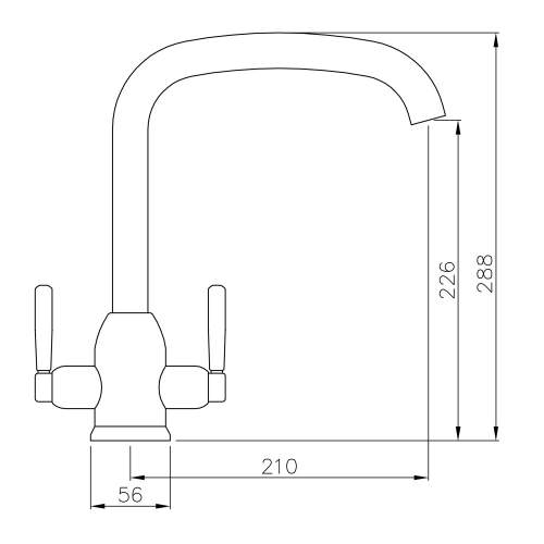 Abode Tate Dual Lever Tap