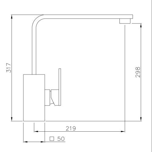 Abode AT1180 NEW MEDIA Single Lever Tap