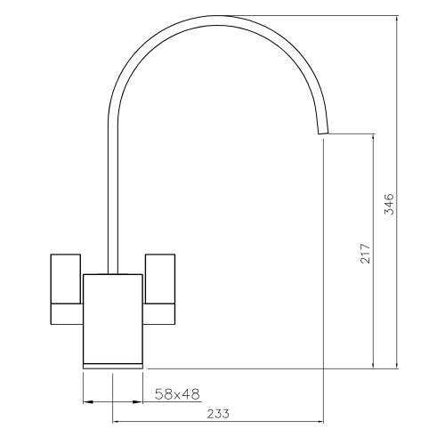 Abode AT1148 Atik Monobloc Kitchen Tap