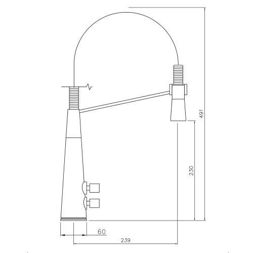 Abode FLIQ PRO Pull-Out Tap