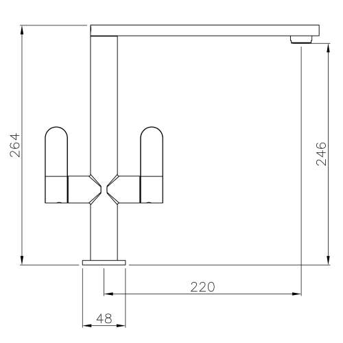 Abode LINEAR Monobloc Tap