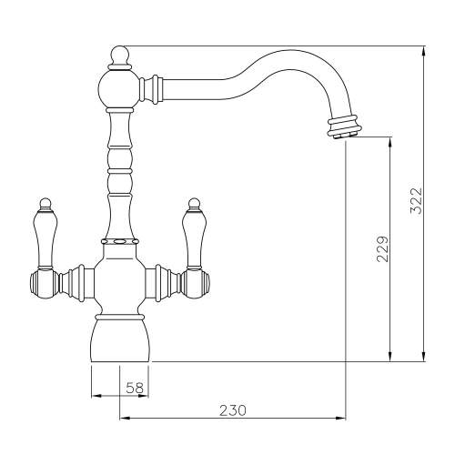 BAYENNE Dual Lever Mixer Tap