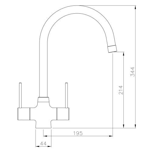 Abode NEXA Monobloc Kitchen Tap