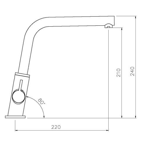 Abode ESTIMO Monobloc Kitchen Tap