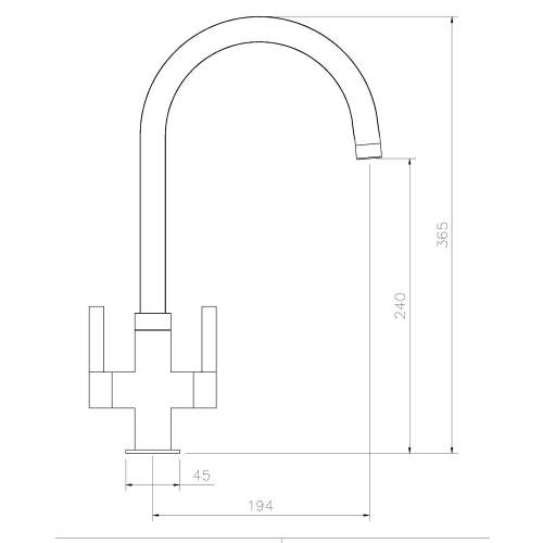 Abode PICO Monobloc Kitchen Tap