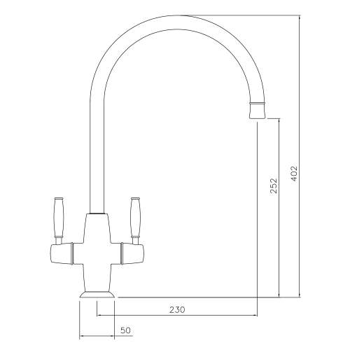 Abode HARRINGTON Monobloc Kitchen Tap