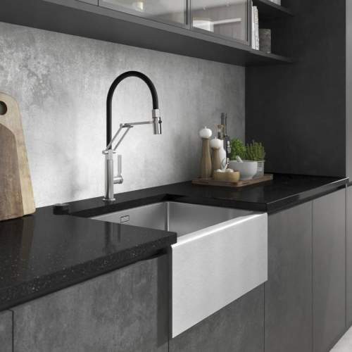 Abode Stainless Steel Belfast Kitchen Sink