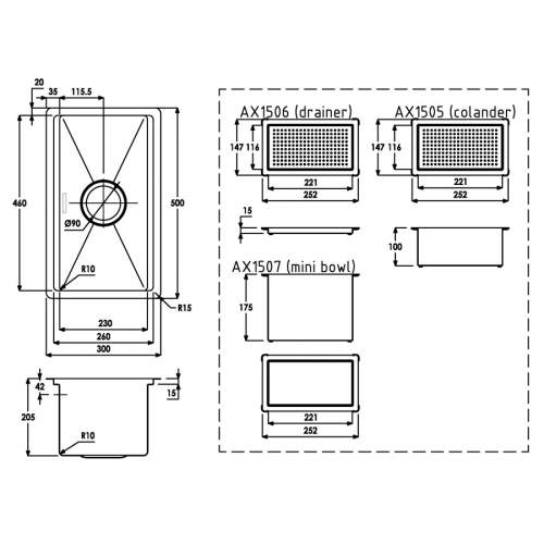 Abode Studio Compact Kitchen Sink