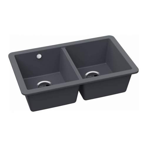 Abode MATRIX SQGR15 2.0 Bowl Granite Kitchen Sink