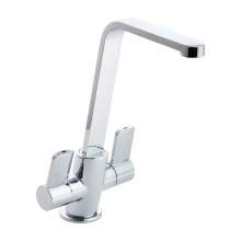 Reginox Alpina Twin Lever Kitchen Tap