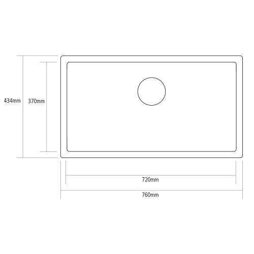 Caple Leesti 760 Large 1.0 Bowl Granite Kitchen Sink