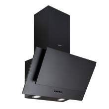 Caple Black 600mm Angled Wall Chimney Hood