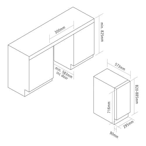 Caple Wi3123 Classic Undercounter Single Zone Wine Cabinet